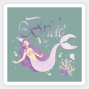 Mermaid Bride Sticker